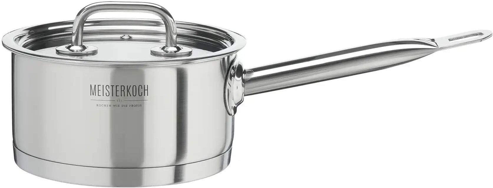 Meisterkoch Topf  MODUS ¦ silber ¦ Edelstahl ¦ Maße (cm): H: 8  Ø: 16