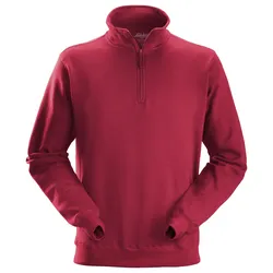 Snickers Sweatshirt mit Halbreißverschluss 8 chilirot