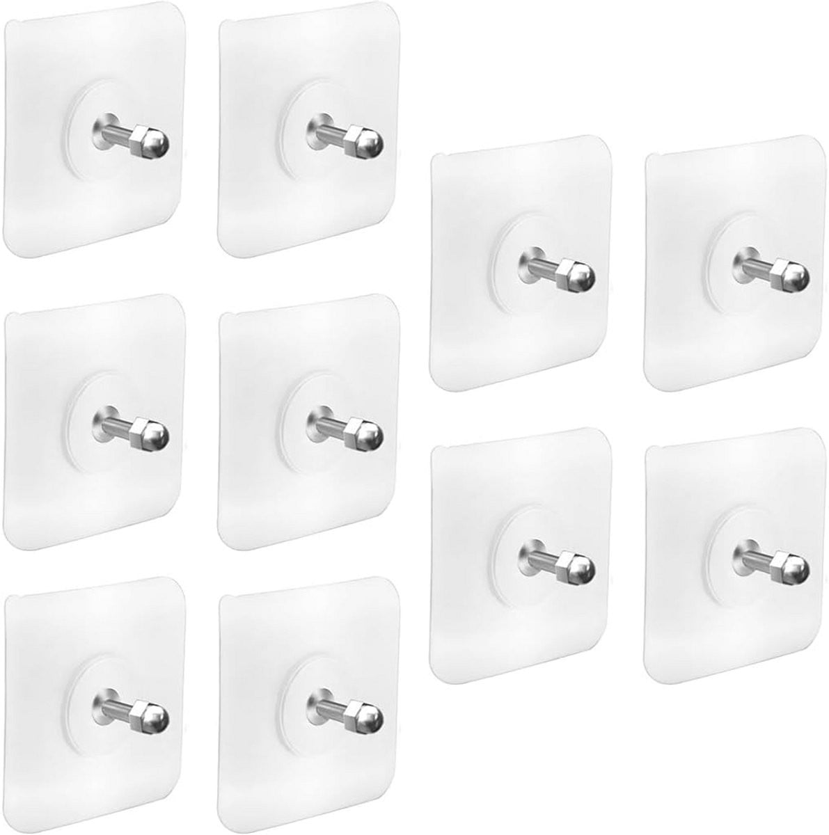 Set van 10 zelfklevende beugels met schroefdraad