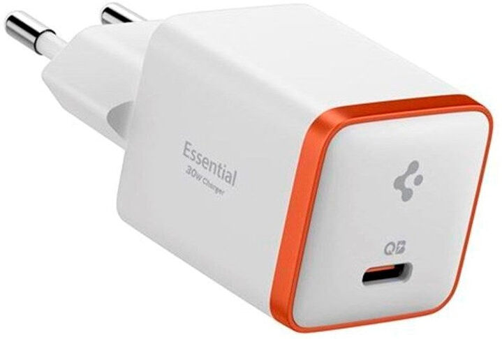 Spigen - 30W Vægoplader - 1x USB-C - Hvid