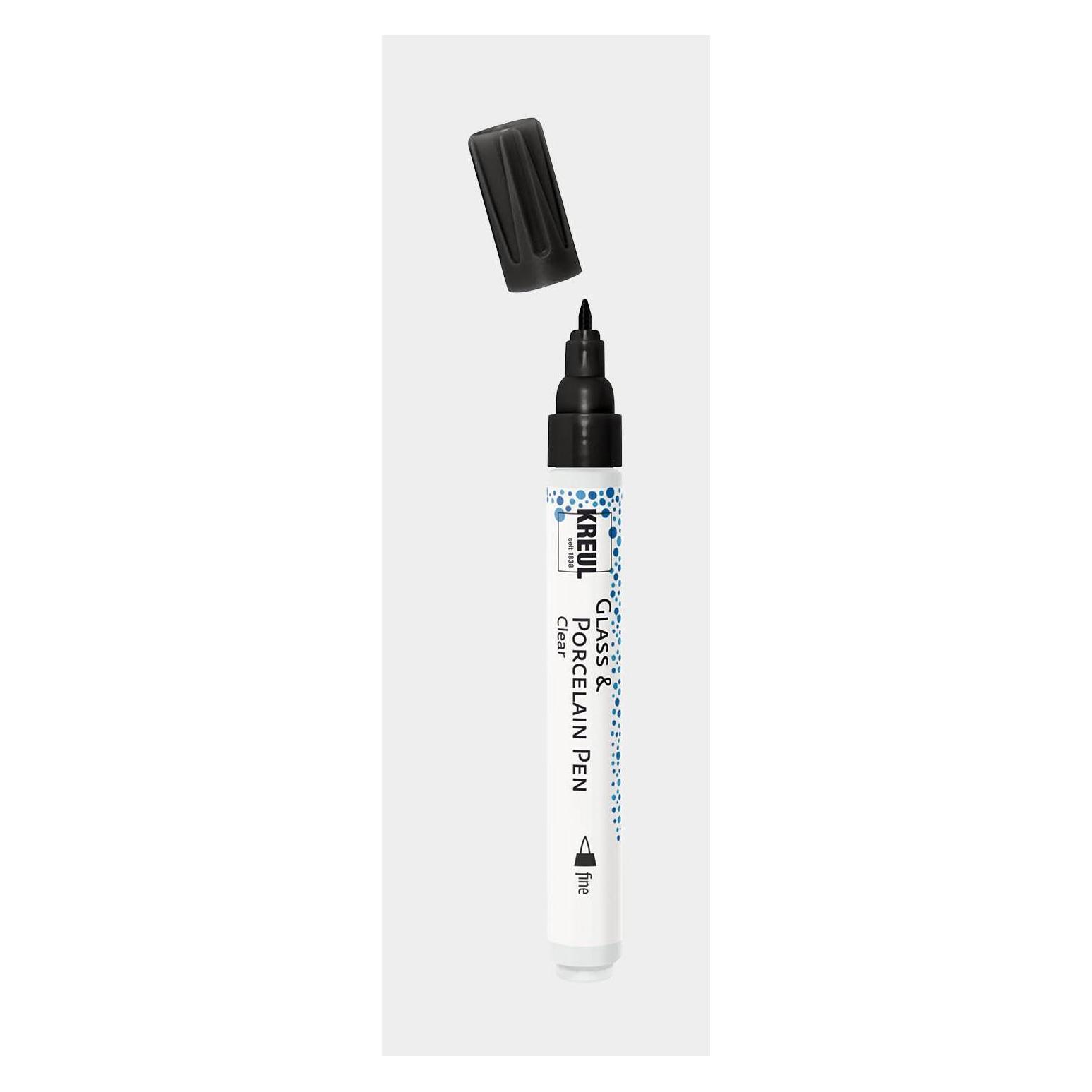 Kreul Glass & Porcelain Pen Clear fine Schwarz (23008240)