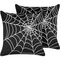 DEKOKISSEN 2er-Set Schwarz 45/45 cm Lycoris