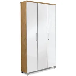 Voss Möbel Garderobenschrank Santina Glas Weiß