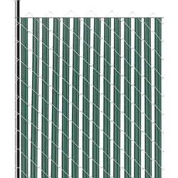 VEVOR Sichtschutzlamellen 1130 mm, einwandige vertikale Lamellen mit Bodenverriegelung für Maschendrahtzäune, hochdichte HDPE-Maschendrahtlamellen, ideal für Garten, Bauernhof, Sportplatz (grün)