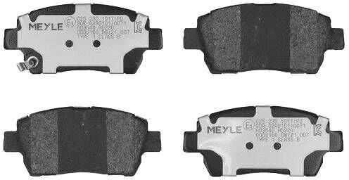 MEYLE 025 235 1017/PD Brake pad set