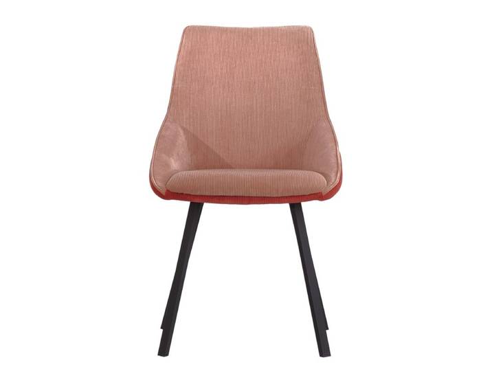 Chaise velour cotelé Baxter Corail