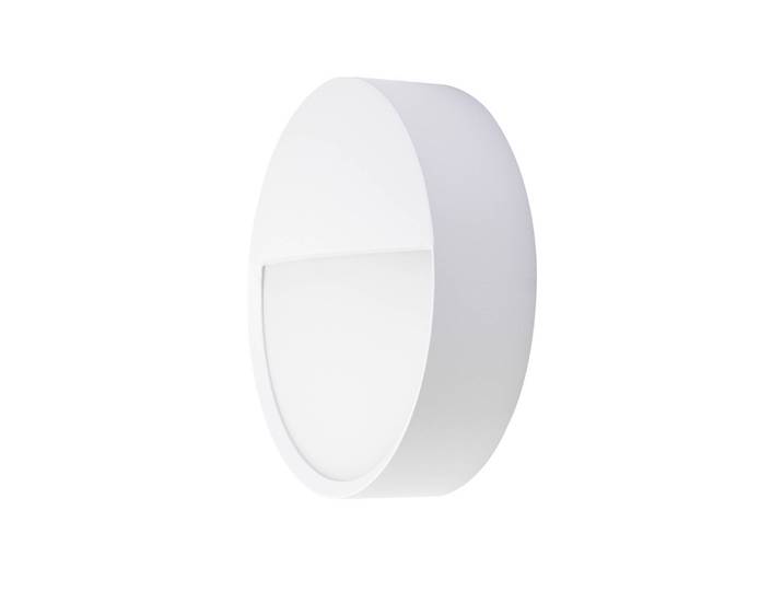 BRUMBERG LED-Außenwandlampe EYE, halboffen, weiß, CCT, IP65 EYE, weiß / opal, für Flurbereich, Aluminium