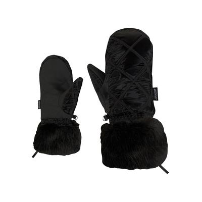 Fäustlinge ZIENER "LILIONE-Z MITTEN", Mädchen, Gr. 3,5, schwarz, Polyester, Handschuhe Fäustlinge