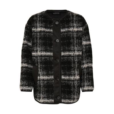 Outdoorjacke B.YOUNG "b.young Übergangsjacke BYALEA", Damen, Gr. 40, schwarz-weiß (schwarz check mix), Jacken Outdoorjacke