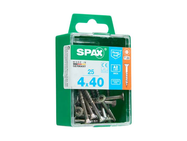 Spax A2 Rostfrei Torx 4 × 40 mm 25 Stück