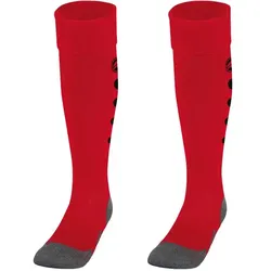 Jako Roma Stutzenstrumpf Unisex Erwachsene - rot/schwarz - 3