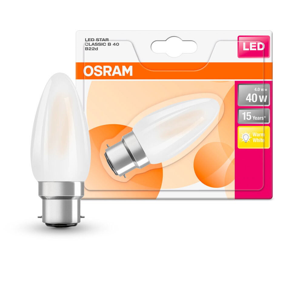 Osram ST CLAS B 40 LED-kaars B22, 4 Watt, Warm Wit 2700K