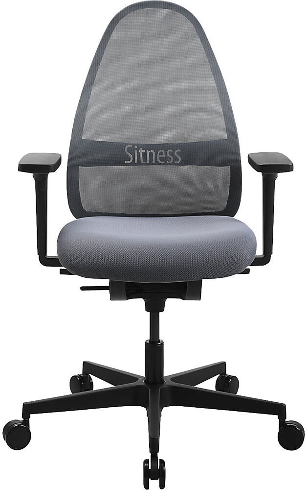 Bürostuhl SOFT SITNESS ART, Synchronmechanik, mit Armlehnen, grau Topstar