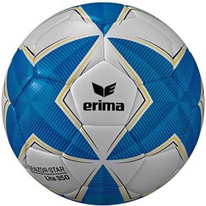 Erima Fußball Senzor-Star Lite 350 2.0, 7192504, Größe 5, 350 Gramm, weiß/blau, Trainingsball