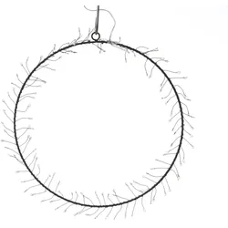 MARELIDA LED Kranz Türkranz Weihnachtskranz Lichtkranz 130LED D: 30cm Batterie