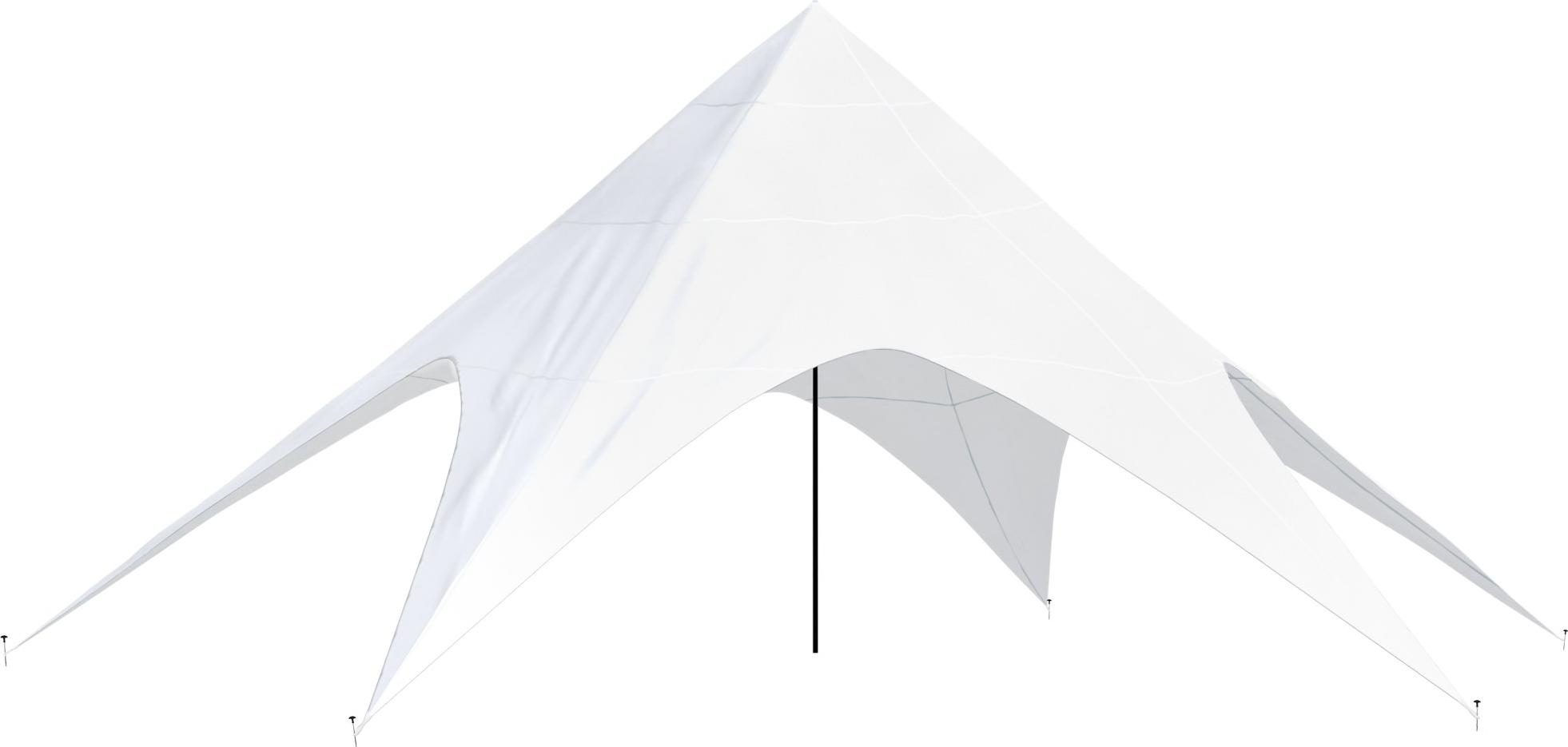 Sternzelt TILDA 12 m - Kunststoff, Weiß | Sonnensegel XXL Gartenzelt Eventzelt Gartenpavillon
