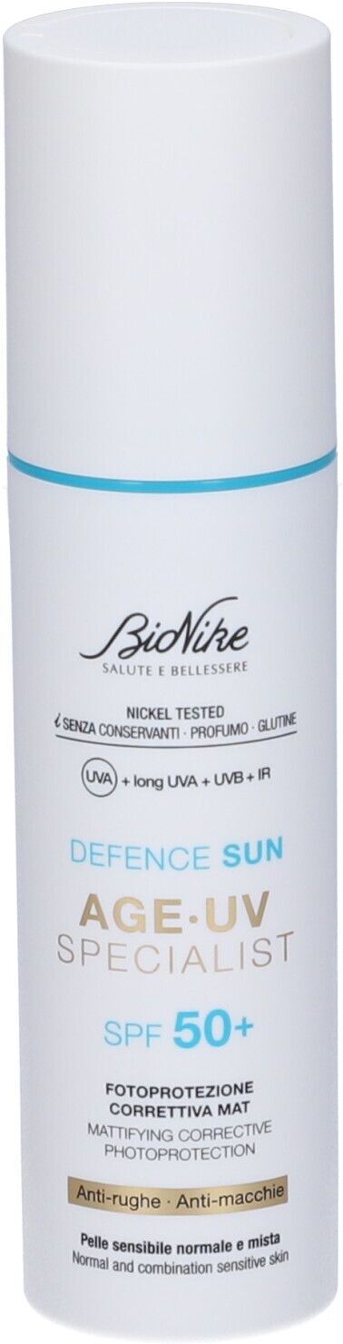 Bionike Defence Sun - Age-UV Specialist SPF50+ Idratante MAT 50ml