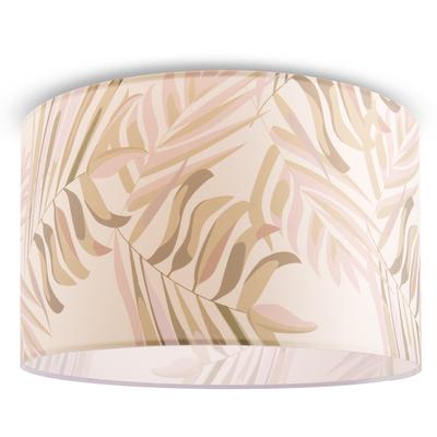 PACO HOME Deckenleuchte "Kuba 126", weiß, 1, Ø 38cm H: 24,5cm, Leuchten, Wohnzimmer Esstisch Deckenleuchte Schlafzimmer Palme, Deckenleuchte
