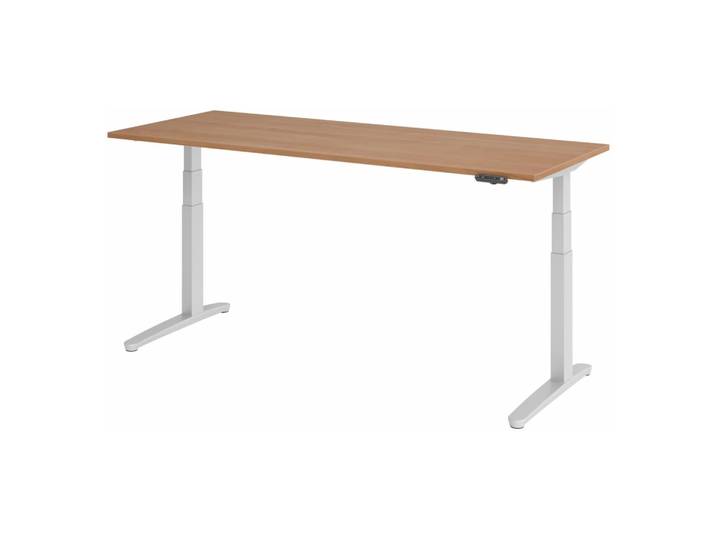 XBHM 20 SS Schreibtisch elektrisch höhenverstellbar Nussbaum