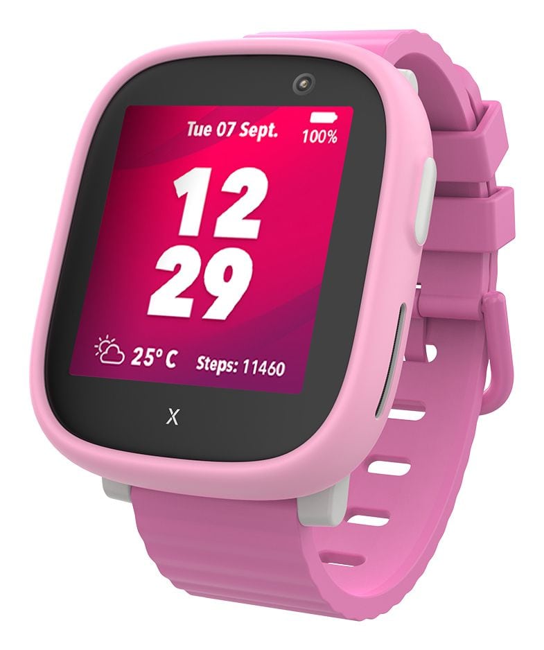 Xplora Smartwatch Rechteckig IP68 4G X6Play (Schwarz, Pink) X6-2GL-SF-PINK