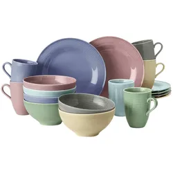 Seltmann Weiden Frühstücks-Set Beat Color Glaze 18-tlg.