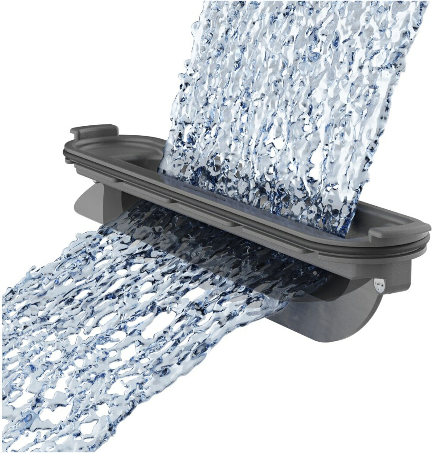 Hansgrohe RainDrain Flex Duschrinne 1000mm, brush. bla vc, FM-Set, kürzbar (56046340)