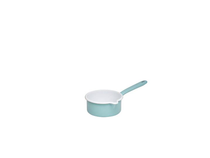 Riess Stielkasserolle Nature Green Light, Hellgrün, Metall, 0,75 l, kratzfest, hitzebeständig, geschmacksneutral, leichte Reinigung, Kochgeschirr, Töpfe, Kasserollen