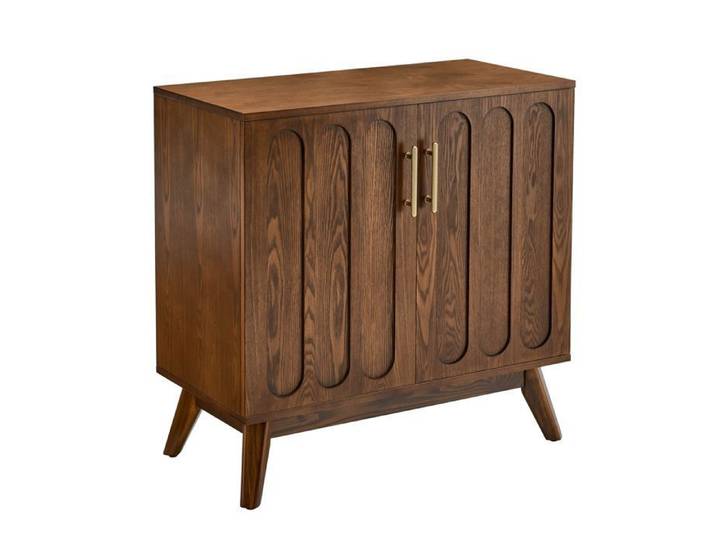 Buffet Bas 2 Portes - Meuble de Rangement - Étagère réglable - pour Salon et Entrée - 80x40x80 cm - Noyer