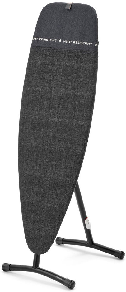 Brabantia Steam & Ironing Board, D, Heat Resistant Parking Zone Denim Black 47cm W X 12cm L