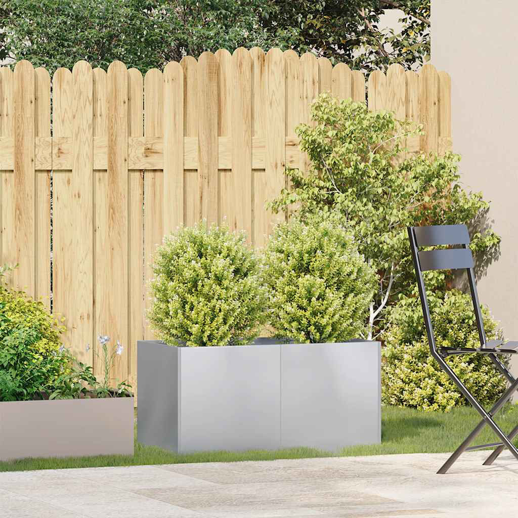 Rio Outdoor Planter Box Gray 15.75" H x 31.50" W x 15.75" D