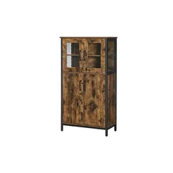 Highboard   , braun , Maße (cm): B: 60 H: 108