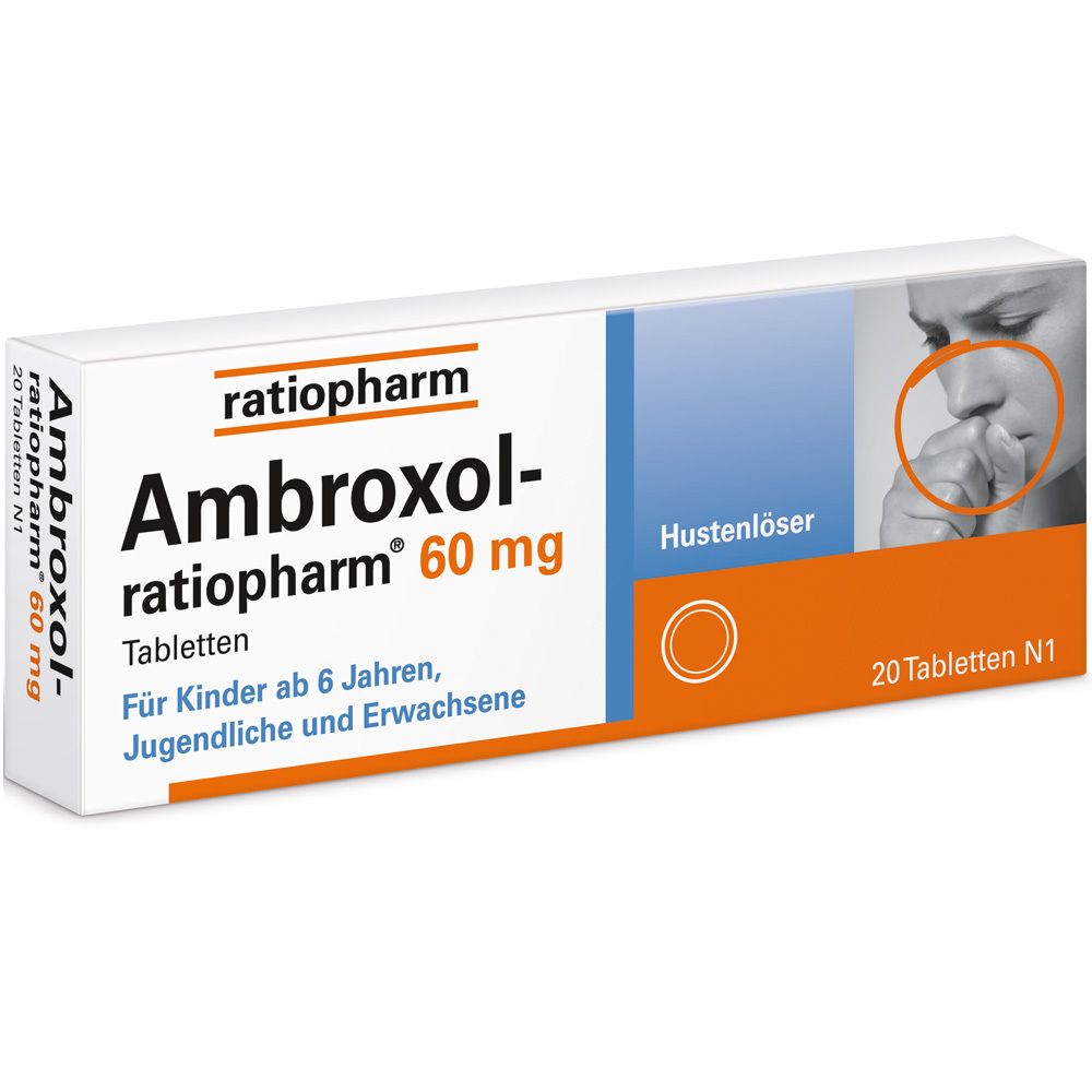 AMBROXOL-ratiopharm 60 mg Hustenlöser Tabletten 20 St
