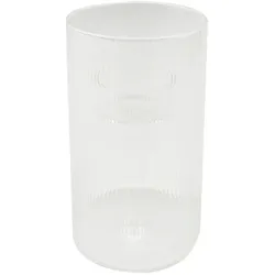 Teelichthalter Stripes 15 cm Glas Transparent Klar M (Medium)