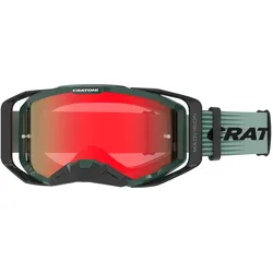 Cratoni Madvision COLOR+ Sport MTB & Downhill Goggle sage matt + amber with red mirror