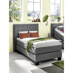 Boxspringbett MAßWERKSTATT JENA (LF 100x200 cm) - Bezug: Stoff - LF 100x200 cm