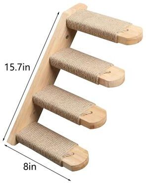 Uplift Treasures Wall Mounted Cat Climbing Shelf Stairs stairway A