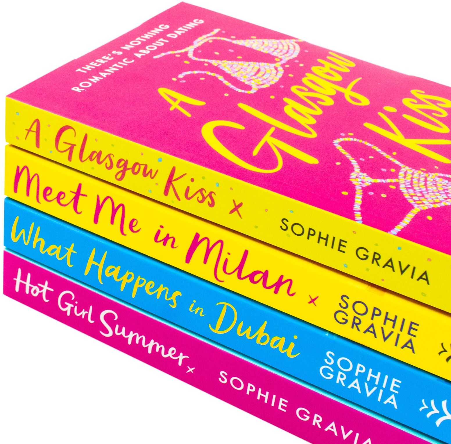 Orion Sophie Gravia Collection 4 Books Set (A Glasgow Kiss, Meet Me in Milan, What Happens in Dubai & Hot Girl Summer)
