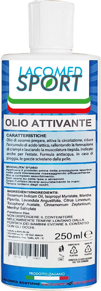 lacomed sport olio attivante 250 ml