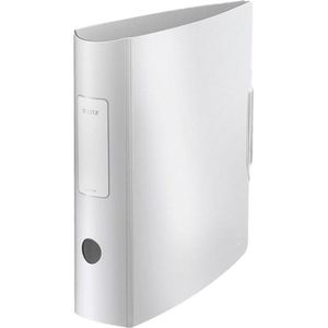 Leitz Ordner 1108-00-04 Active Style PP, A4, 8,2cm, Kunststoffordner, mit Innentaschen, arktik weiß