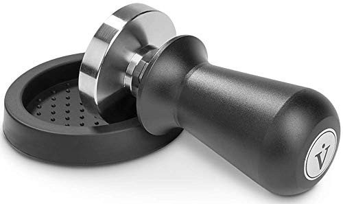 VIENESSO Professionele Barista Tamper Set - Drukregelend met 14 kg druk - Zwart - 51 mm
