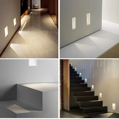 Uplifted Goods Embedded LED Step Light With Motion Detection 160mm Sensor Light warm White 3000k