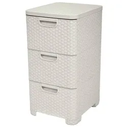 Curver Rack mit Schubladen 3x14L STYLE creme
