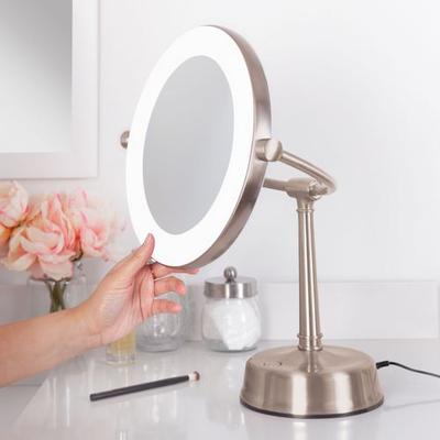 Zadro Inc Sunlight Magnifying LED Lighted Vanity Mirror Rose Gold , Rose Gold