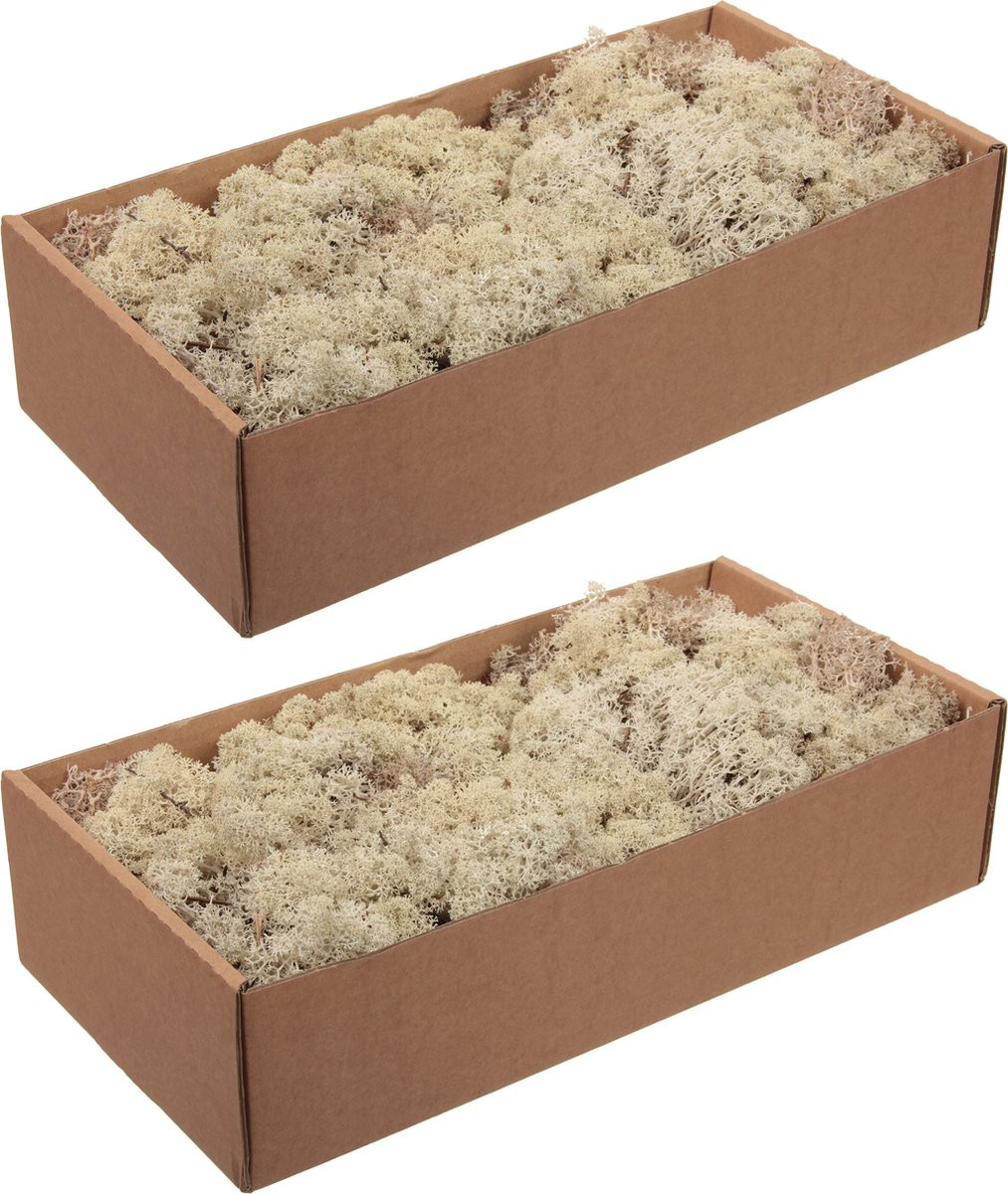 Othmar Decorations Finlands mos - 2 stuks - naturel - 500 gram