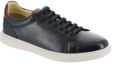 Florsheim Social Lace to Toe Sneaker - Mens 7.5 Navy Oxford Medium