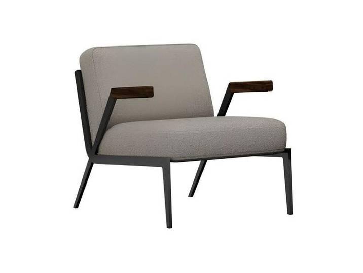 Xlmoebel Sessel XLMOEBEL grauer Sessel mit Polyesterbezug und modernem Design (1-St., Sessel), Made in Europa