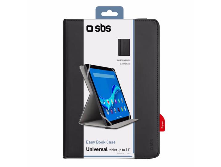 sbs Universal Book case, with stand function, for Tablet up to 11 , black color Tablet Case – Android Tablet Zubehör – schwarz