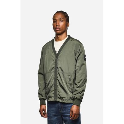 Wolljacke WEEKEND OFFENDER "RONSON PARACHUTE CARDIGAN Herren", Herren, Gr. M, schwarz (schwarz forest), Softshell, 100% Nylon, normal normal, Jacken, Jacke Herren, leichte Überjacke, V-Ausschnitt, Strickjacke, Sale