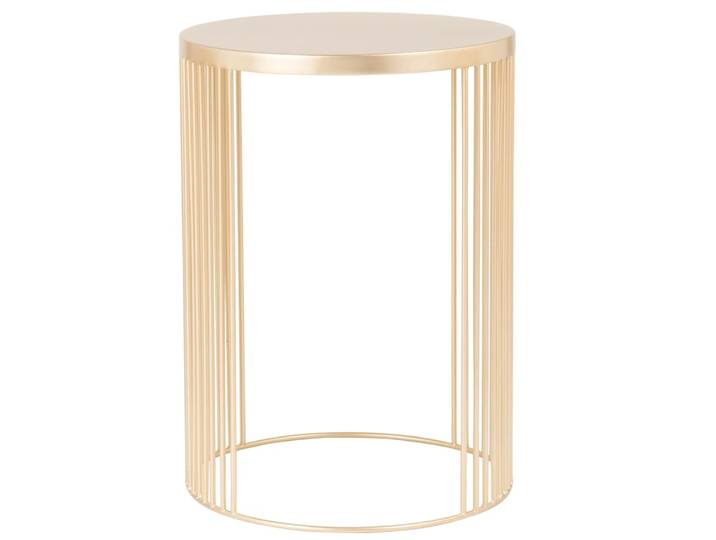 Beistelltisch aus Stahl, goldfarben