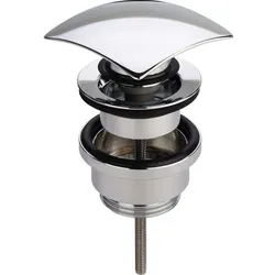 Viega Universalventil 492809 Visign V2A, G 1 1/4 x 63 mm, Messing verchromt, verschließbar
